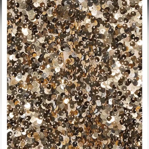 NWT ANTONIO MELANI Angel Sequin Mesh Keyhole Button Back Mini Dress - Picture 3 of 7